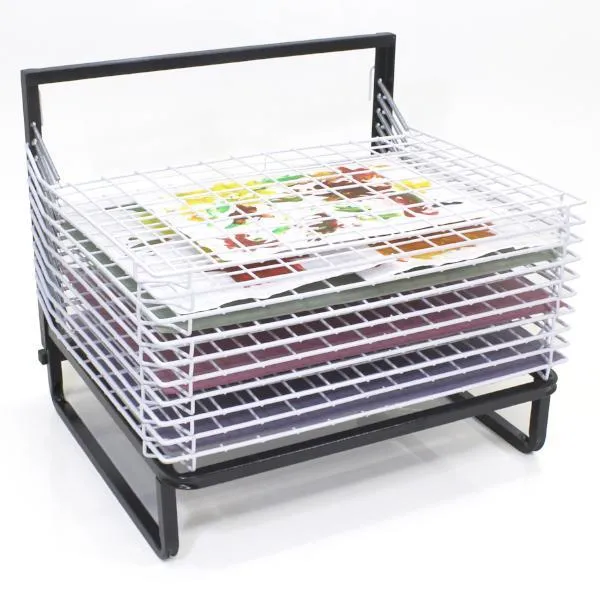 10 Shelf Spring Loaded Painting Drying Rack