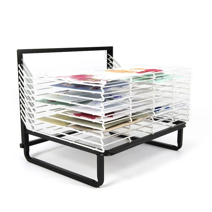 10 Shelf Spring Loaded Painting Drying Rack