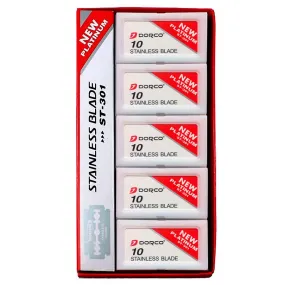 100 Dorco ST-301 Double-Edge Safety Razor Blades