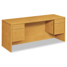 10500 Series Kneespace Credenza With 3-4-height Pedestals, 72w X 24d, Harvest