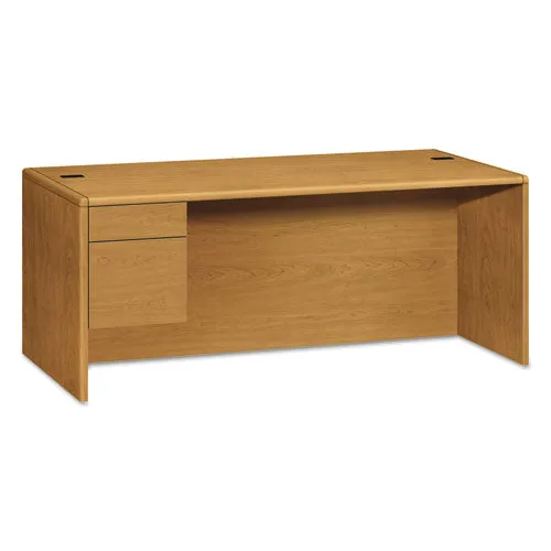 10700 Series Right Pedestal Credenza, 72w X 24d X 29.5h, Cognac