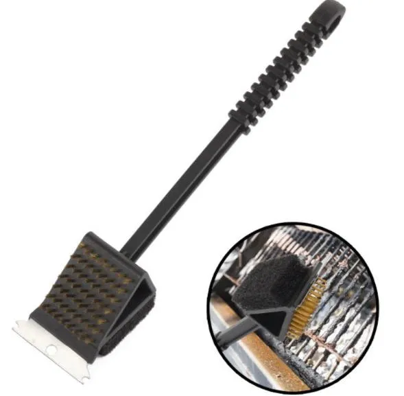 14" BBQ Cleaning 3 in 1 Grill Brush