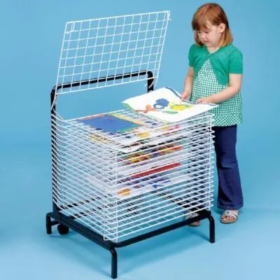 20 Shelf Spring Loaded Painting Drying Rack