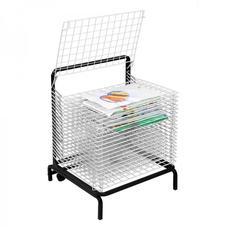 20 Shelf Spring Loaded Painting Drying Rack