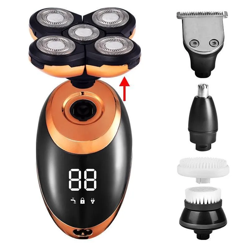 3In1 Professional Electric Shaver USB Rechargeable Washable Men's Five