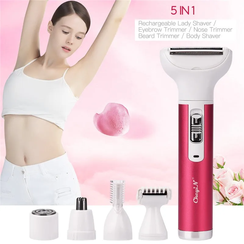 5 in 1 Rechargeable Electric Hair Remover