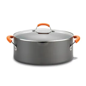 8-Quart Oval Covered Pasta Pot with Pour Spout