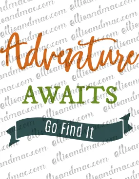 Adventure Awaits SVG Cutting File