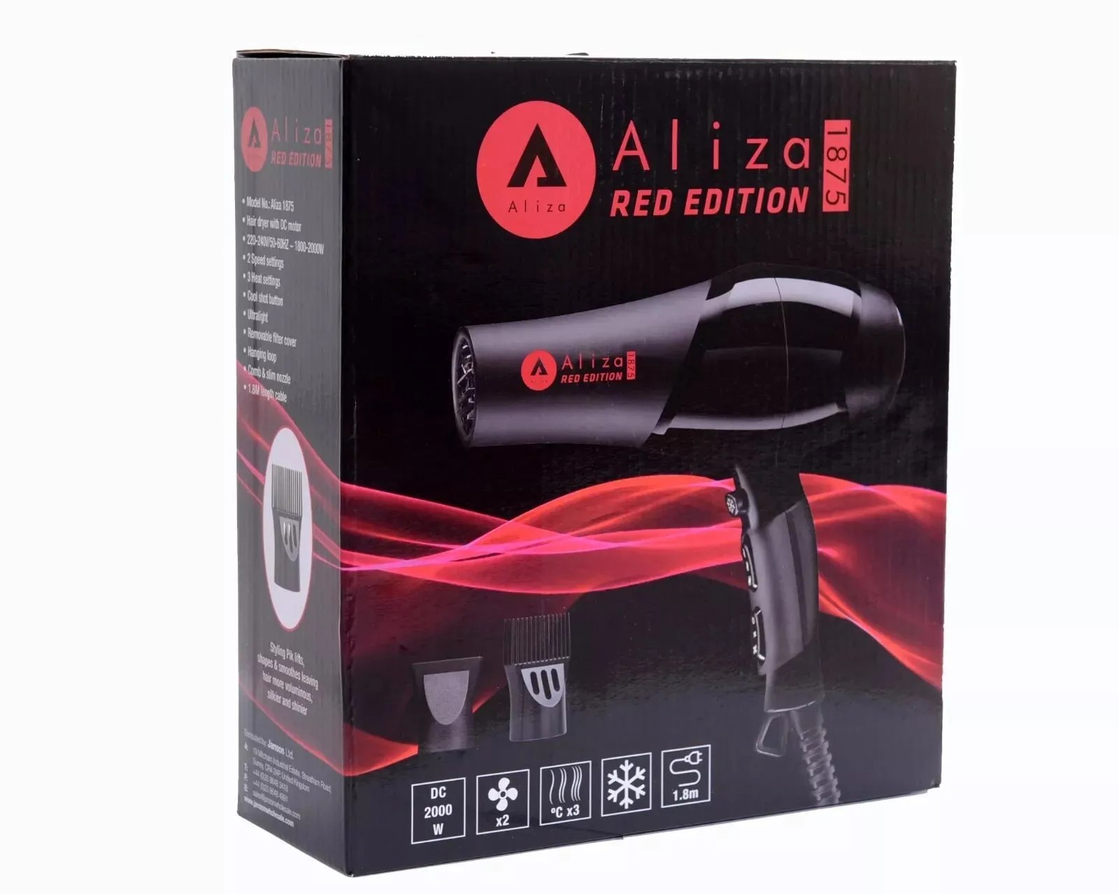 Aliza Professional Hair Dryer Red Edition 1875