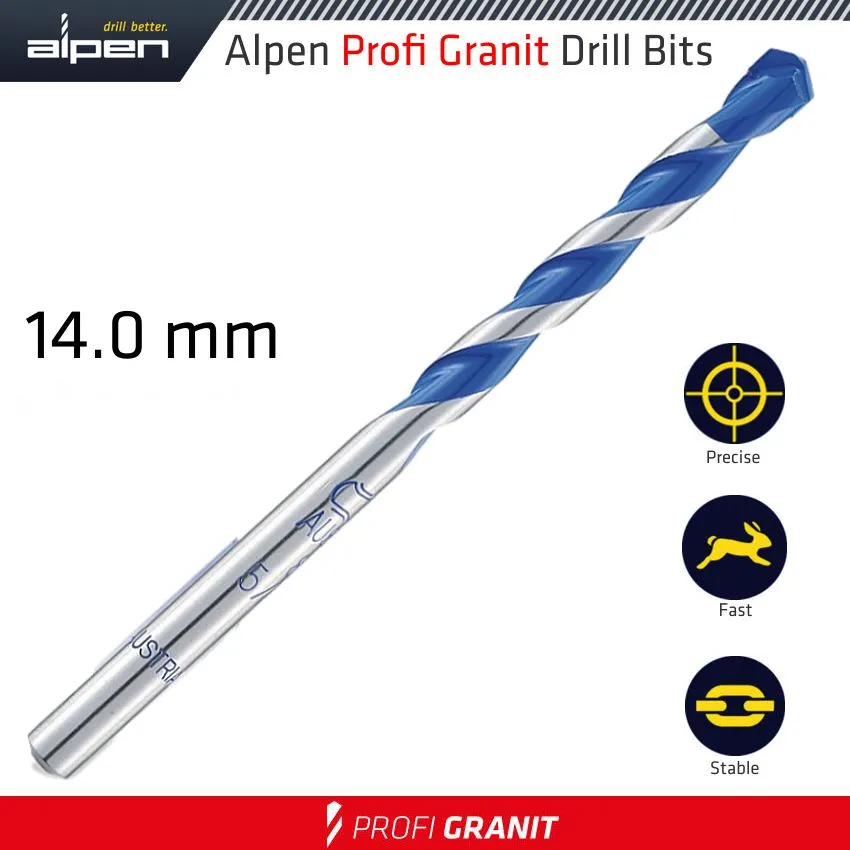 ALPEN GRANITE DRILL BIT 14.0MM ALP25714