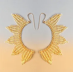 Angel wings earrings - Partial Wire Crochet pattern