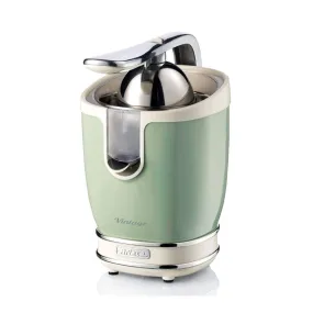 Ariete Citrus Juicer 85W 1Speed Aluminum LeverMetal Body2 Stainless Steel ConesGreen