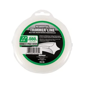 ARNOLD WLS-80 Trimmer Line, 0.080 in Dia, 40 ft L, Nylon