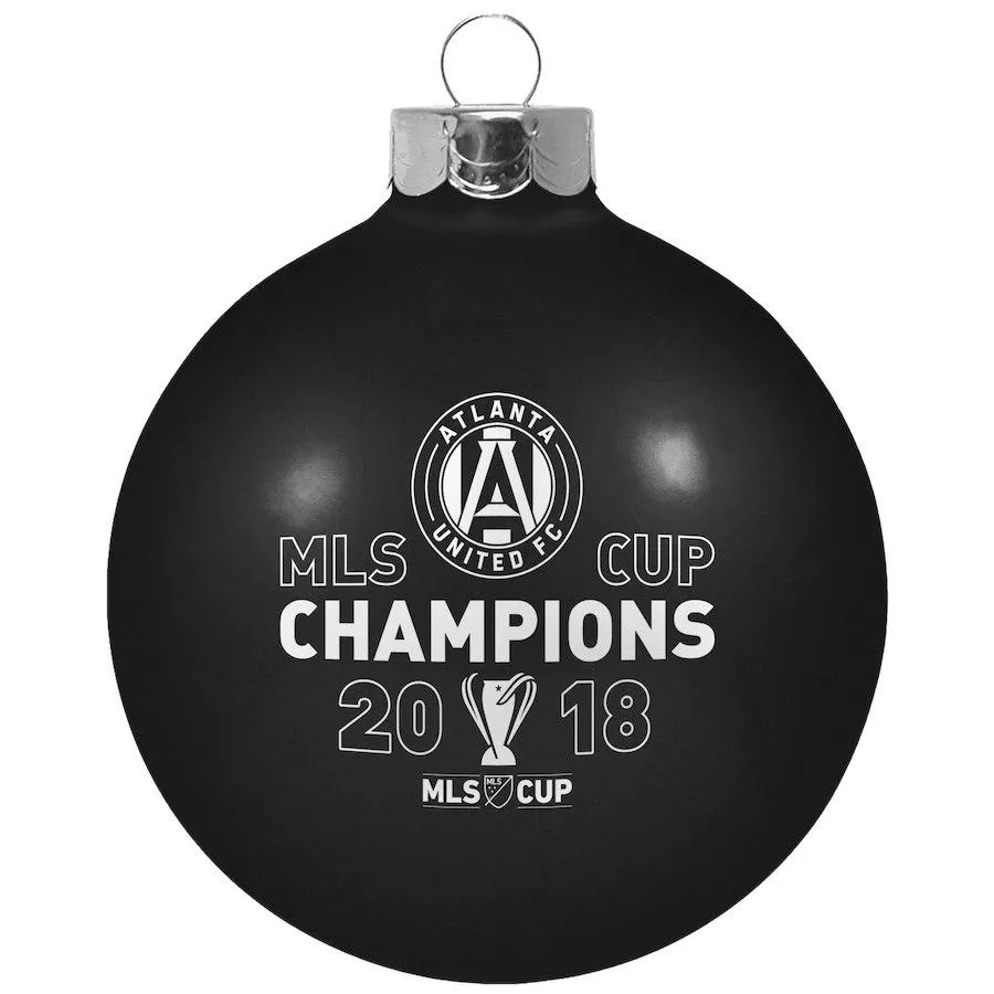 Atlanta United FC 2018 MLS Cup Champions Glass Ball Christmas Tree Ornament