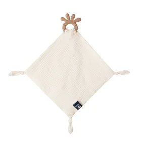 Baby Comforter with Teether Ring | Beige