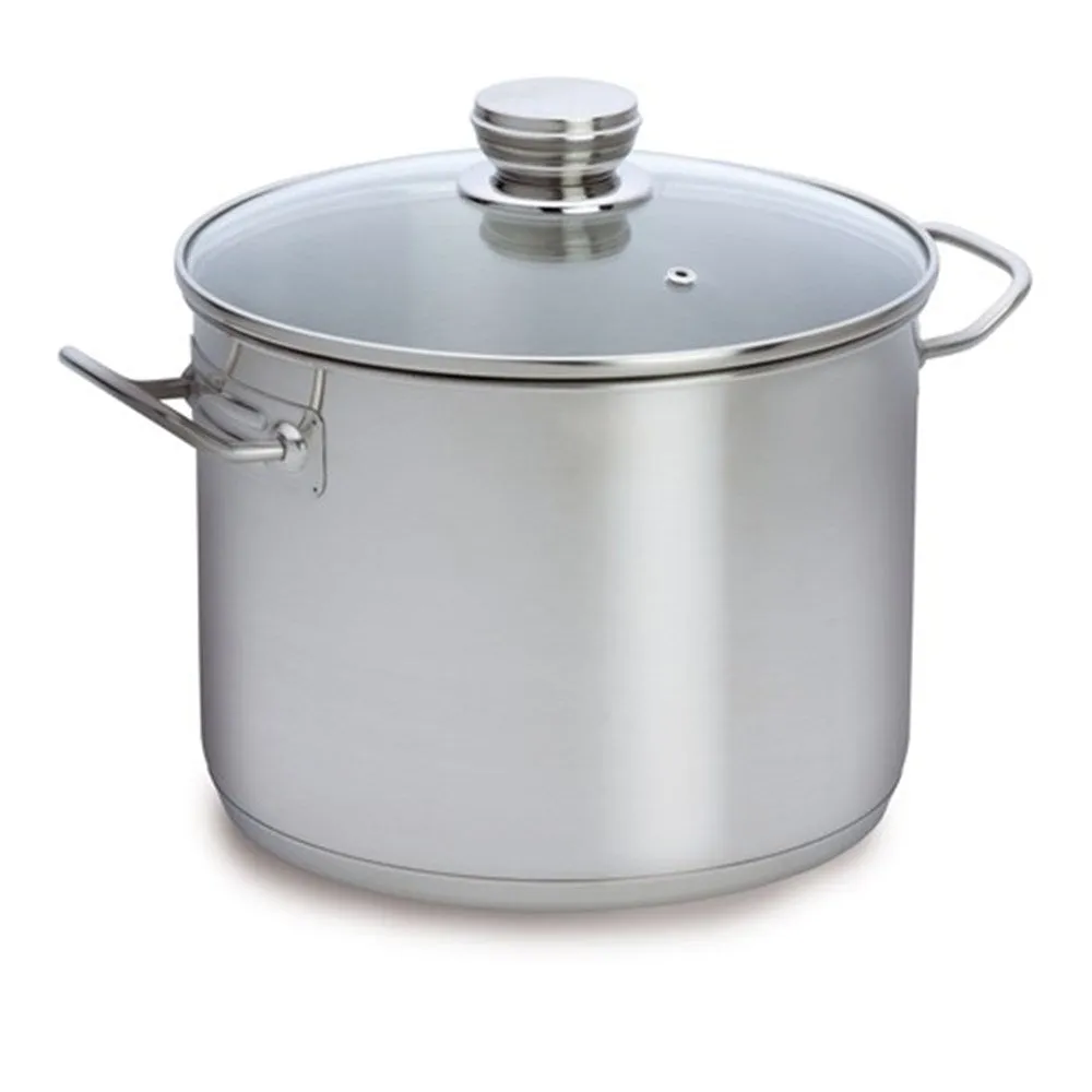 Baccarat Gourmet Stainless Steel Stockpot with Glass Lid 30cm