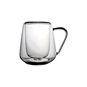 Barista Borosilicate Double Wall Café Espresso Coffee Mug 240ml 2pc 11402