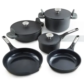 BergHOFF Leo Phantom 8pc Nonstick Ceramic Cookware Set, Recycled