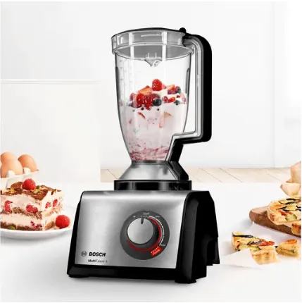 Bosch MC812M853G Food processor MultiTalent 8 1250 W Black, Brushed stainless steel