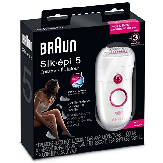 Braun 5280 Silk-Epil X'elle Easy Start Epilator Shaver (110-220 V)