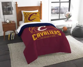 Cavaliers OFFICIAL National Basketball Association; Bedding; "Reverse Slam" Printed Twin Comforter