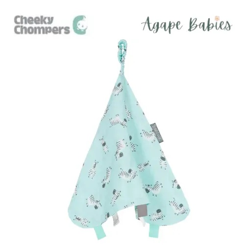 Cheeky Chompers Muslin Comforter Zebra Dreams