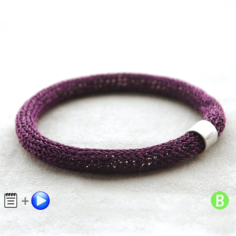 Chunky Bangle Bracelets - Partial Crochet pattern