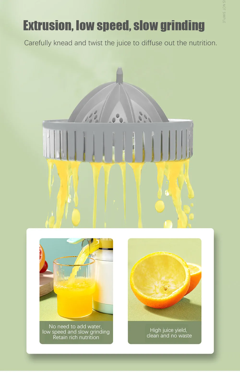 Citrus Juicer 45W Portable USB Rechargeable Multifunctional Household