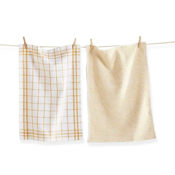 Classic Terry Dish Towel Set, Honey