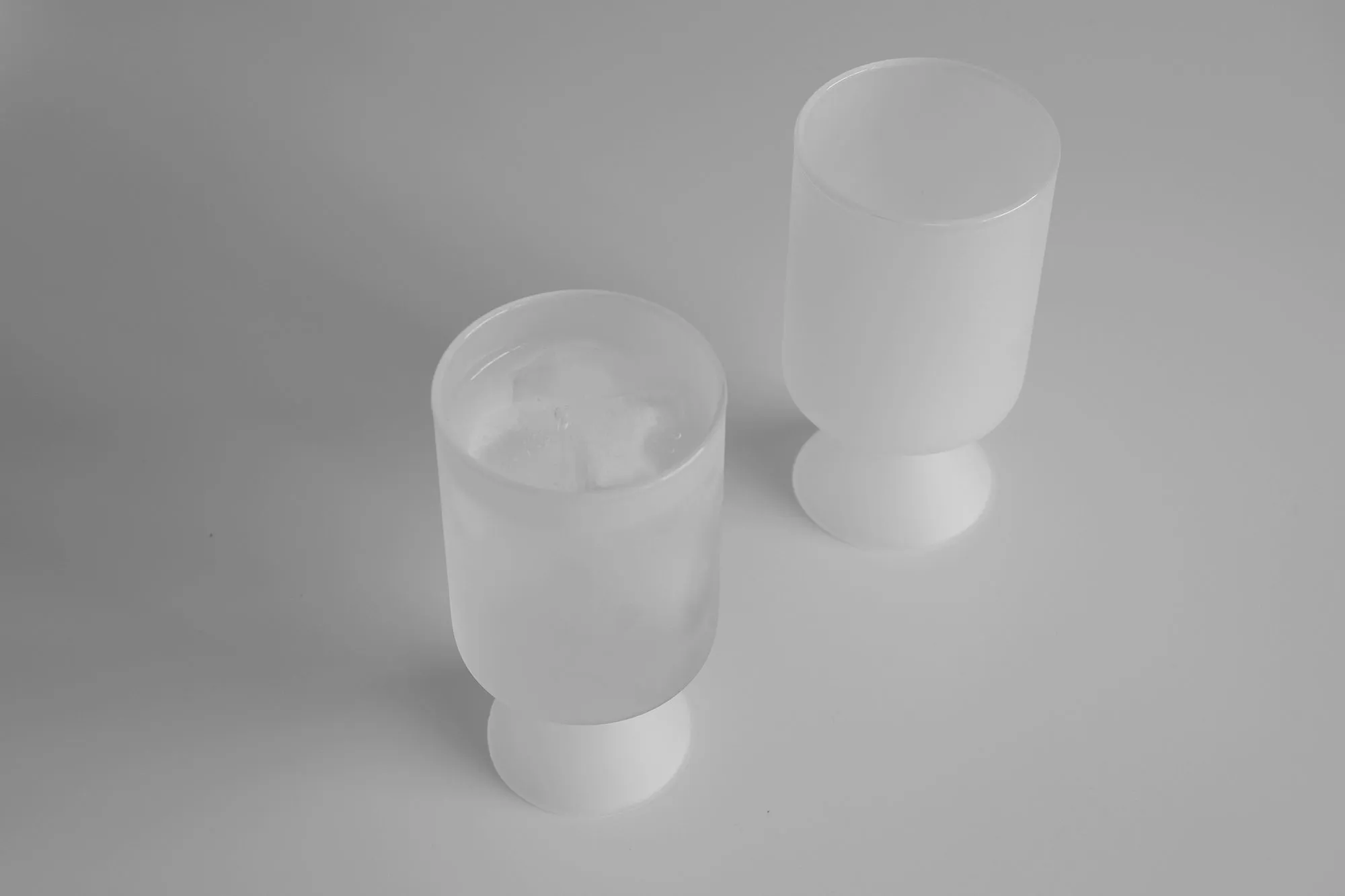 Clear b | Frosted Glass Cup