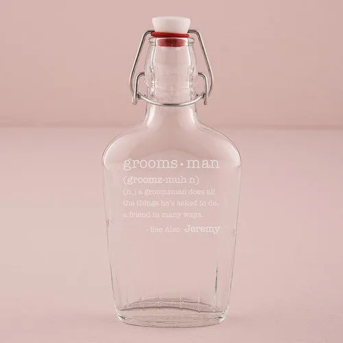 Clear Glass Hip Flask