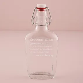 Clear Glass Hip Flask