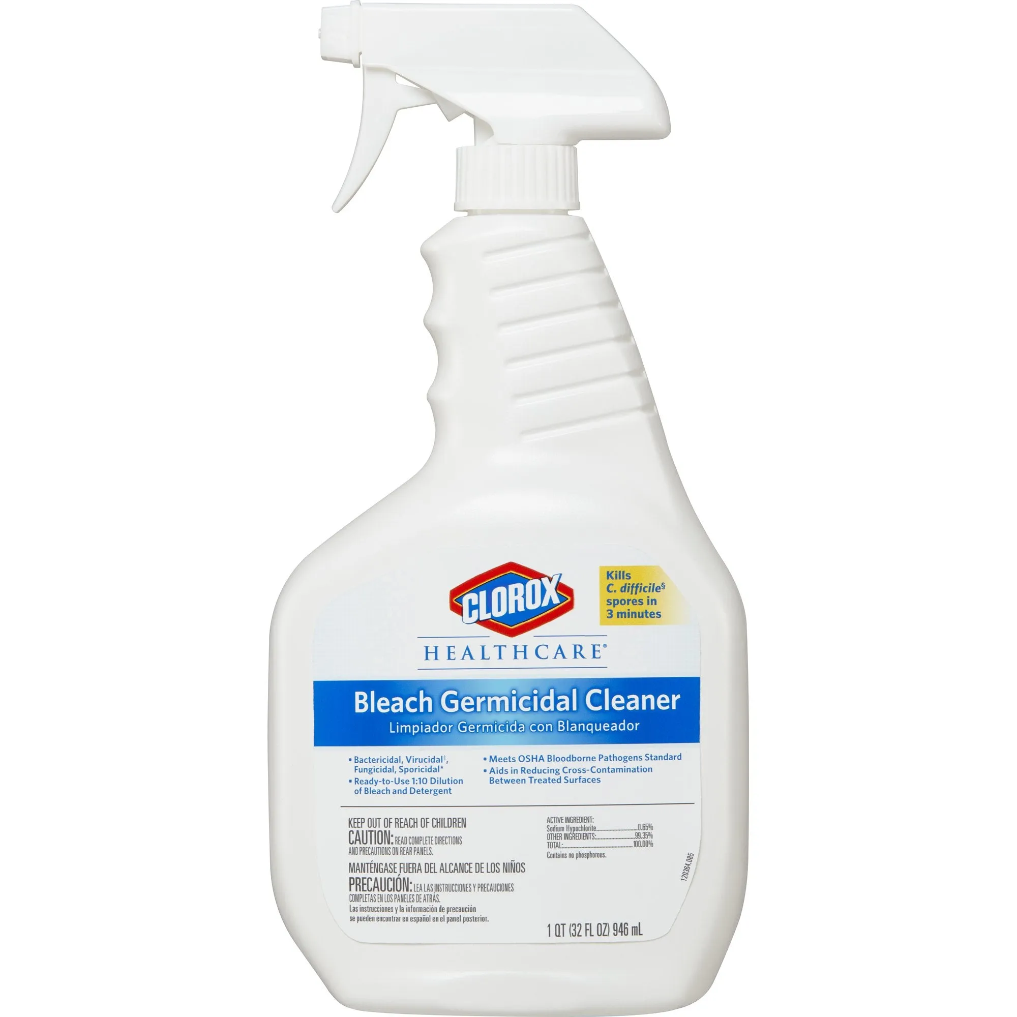 Clorox Healthcare Surface Disinfectant Cleaner, Spray, 32 oz