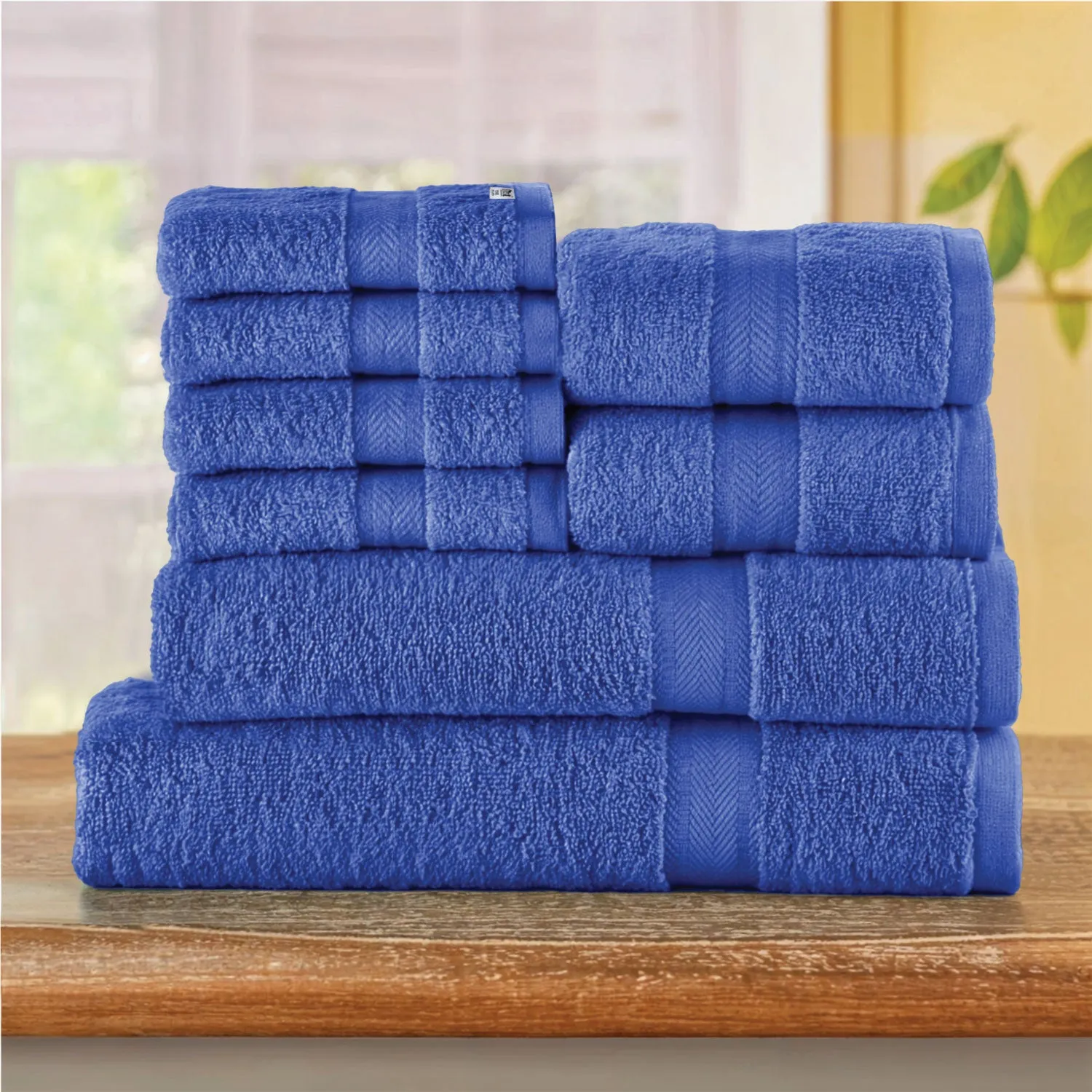 Cotton Towels 8 Piece Set-Soft Feel, Quick Dry, Highly Absorbent Durable Towels