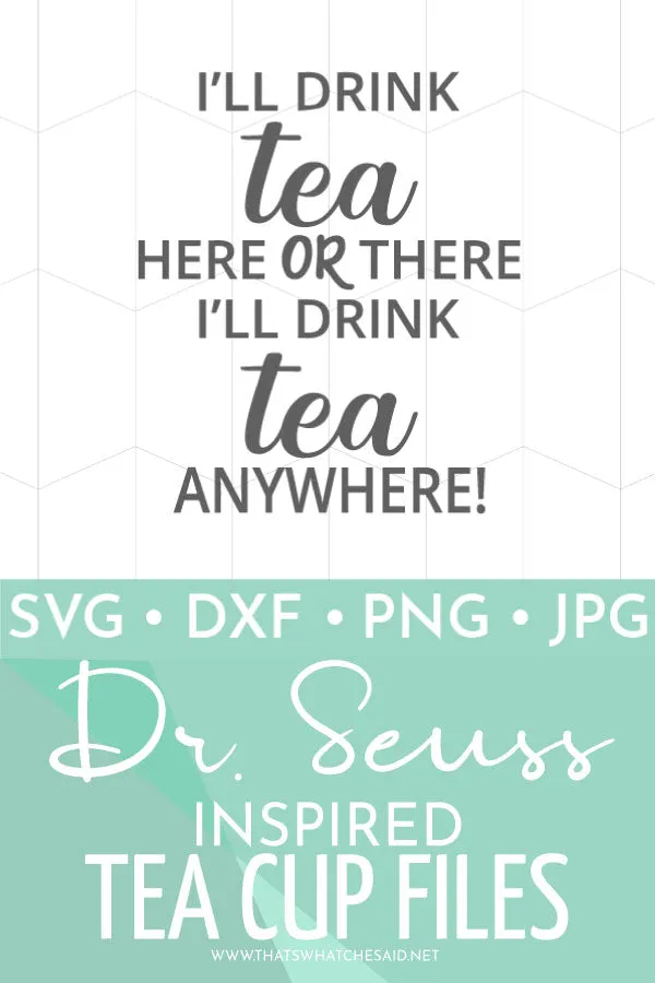 Dr. Seuss Beverage Tea Cup Saying