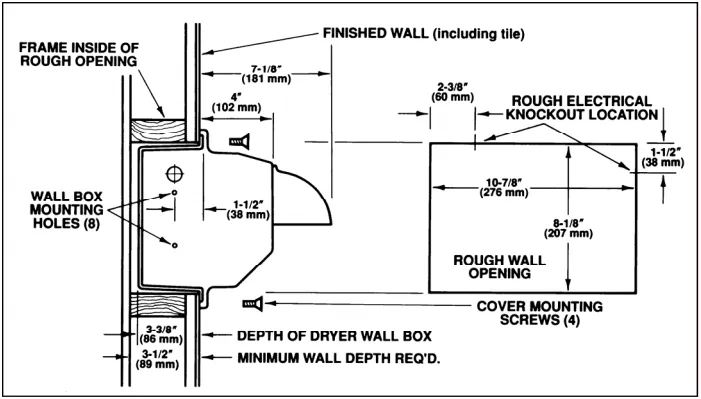 Excel Dryer Hands Off® R76-IW Hand Dryer - White Epoxy on Zinc Alloy Automatic Semi Recessed