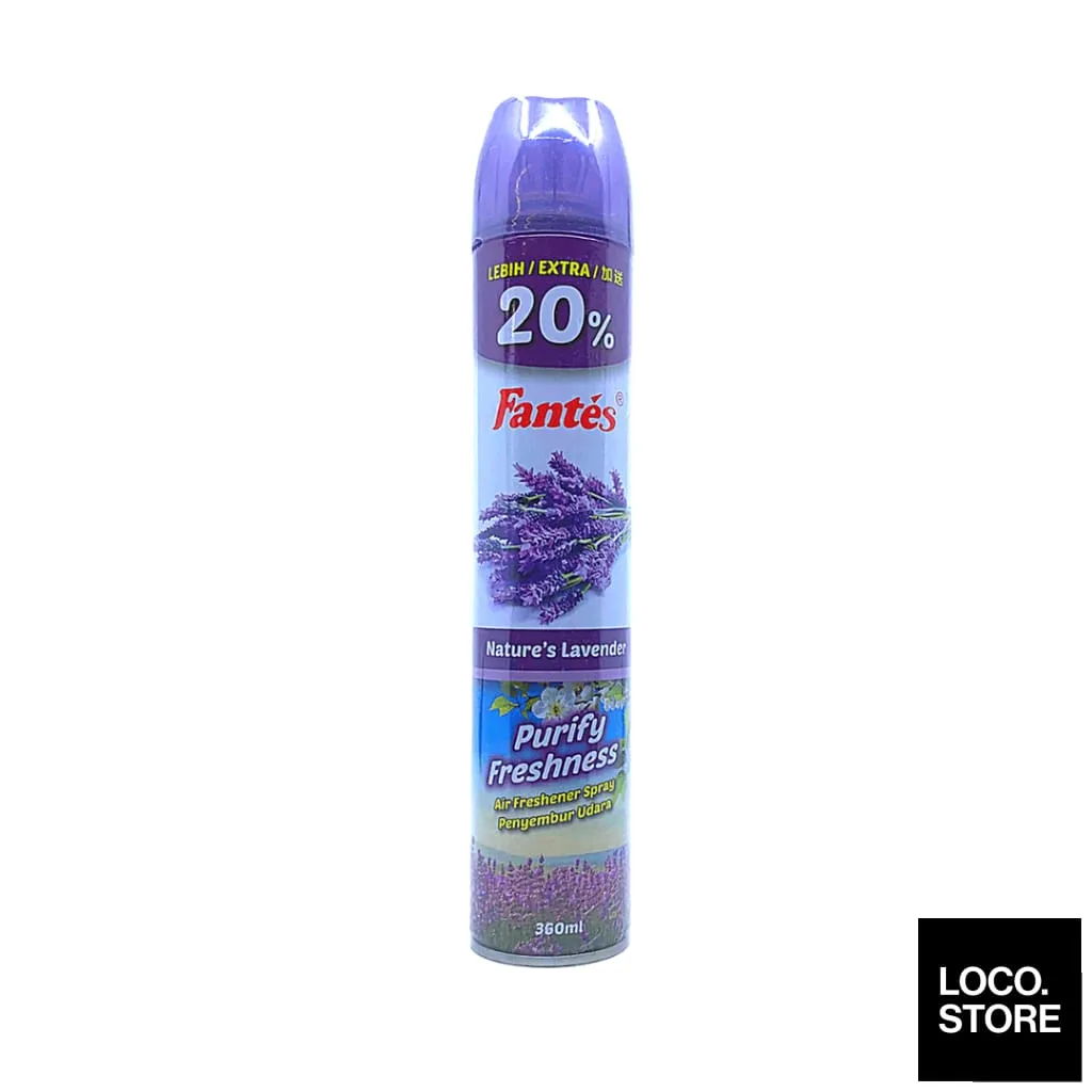 Fantes Air Freshener Spray 300ml Bonus 20% Lavender