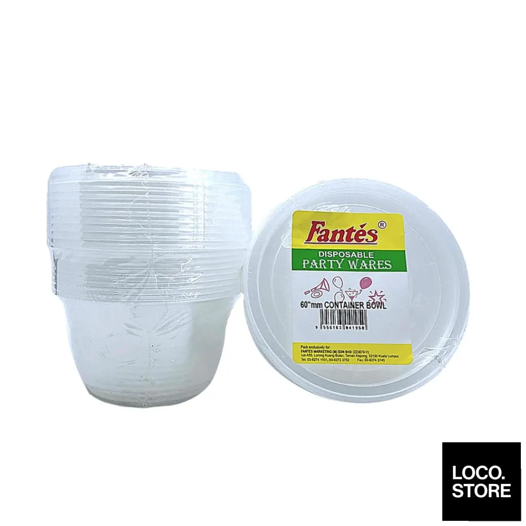 Fantes Disposable Containers 60mm X 10S