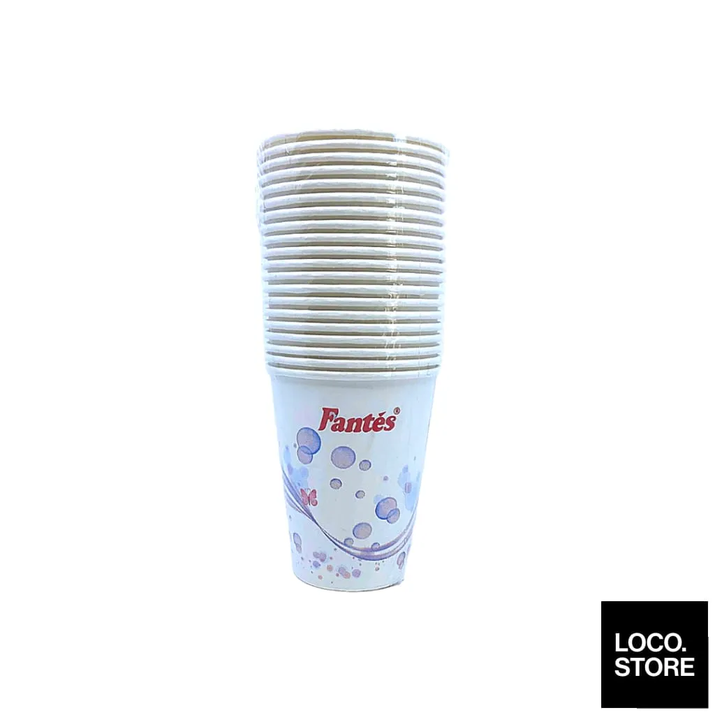 Fantes Disposable Paper Cup 9Oz X 20'S