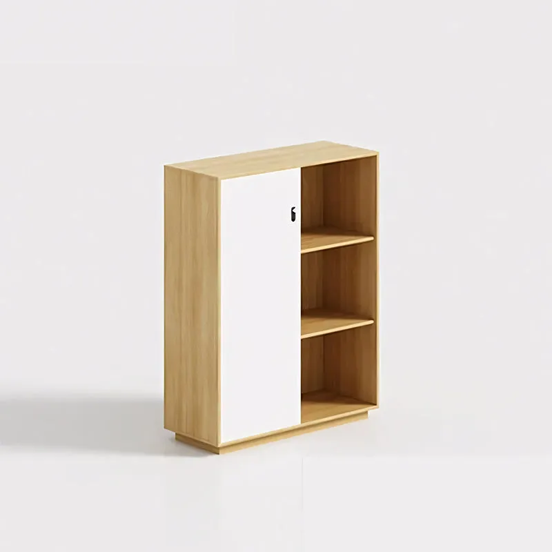 File Cabinet, Office Low Cabinet, Wooden, Simple Design