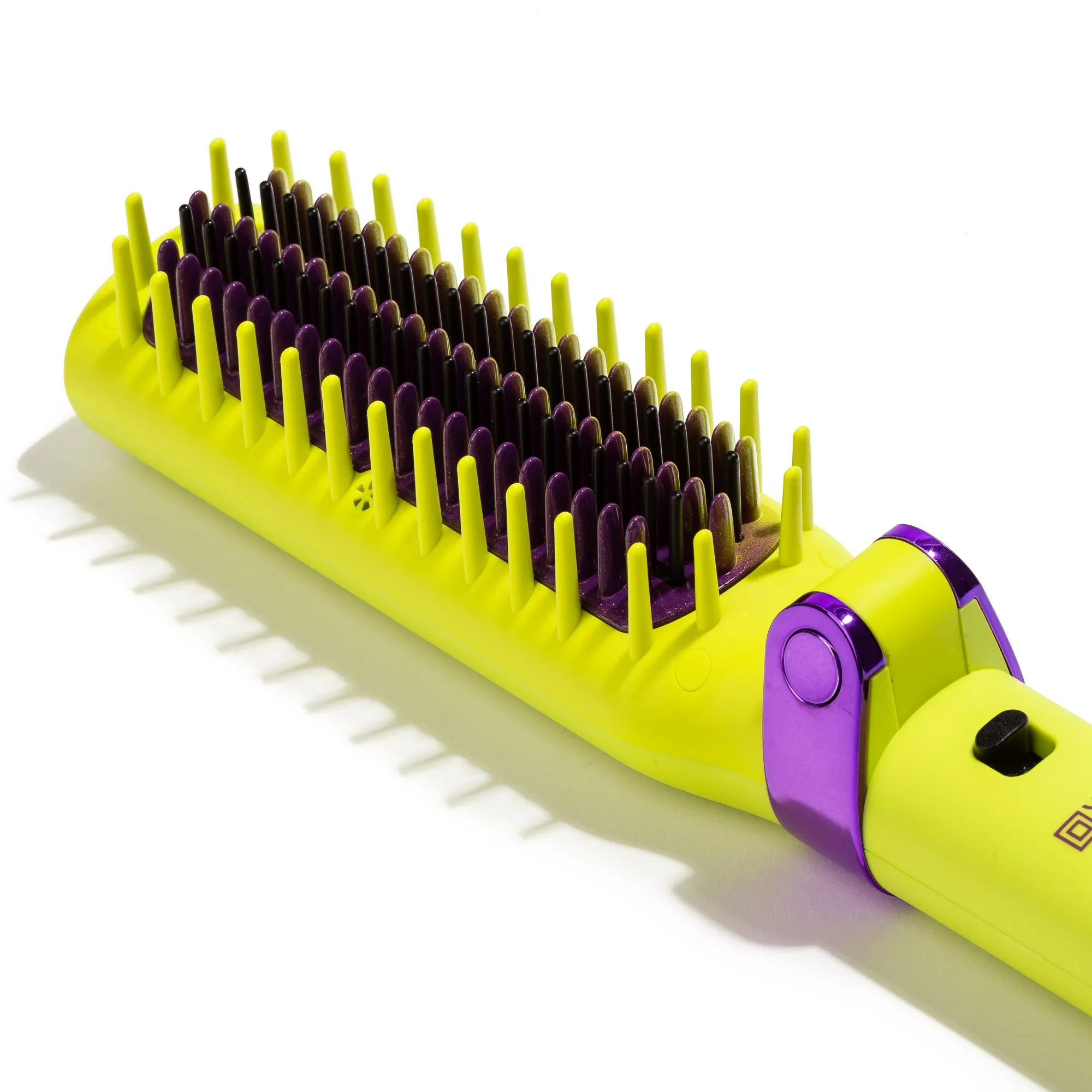 Foldable Hot Brush with Anti-Frizz Smoothing System