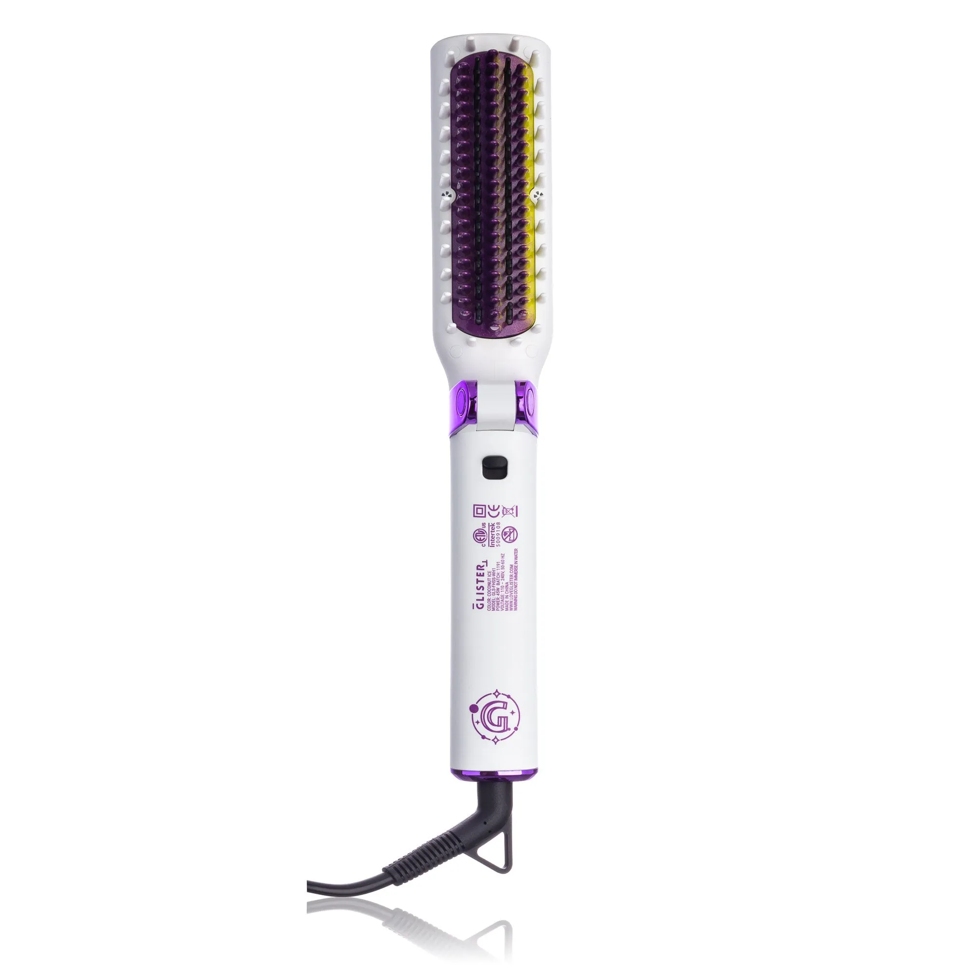 Foldable Hot Brush with Anti-Frizz Smoothing System