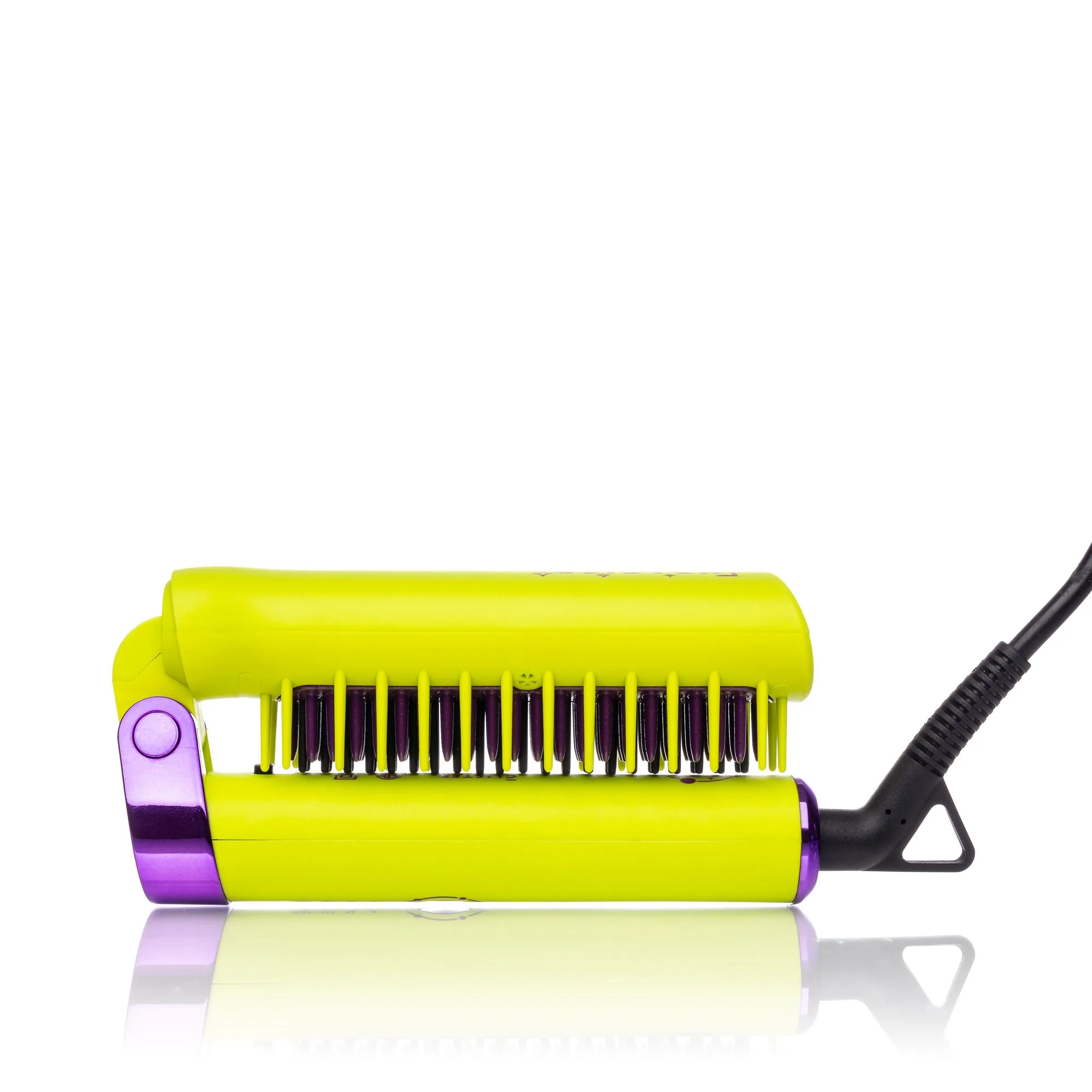 Foldable Hot Brush with Anti-Frizz Smoothing System