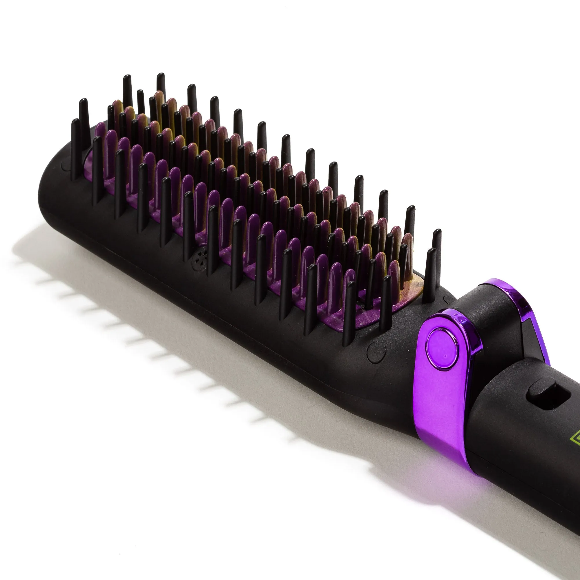 Foldable Hot Brush with Anti-Frizz Smoothing System