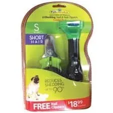 FURminator short hair - Small - BONUS PACK with nail trimmer - SALE