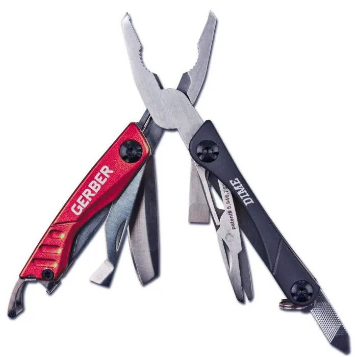 Gerber Dime Mini Multi-Tool (Red) (Customised)