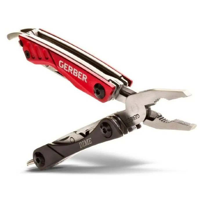 Gerber Dime Mini Multi-Tool (Red) (Customised)