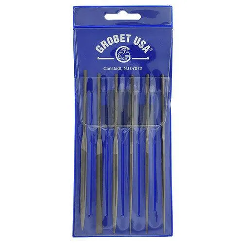 Grobet USA, Needle File Set of 6, 14cm, Cut 2, Item No. 31.67601