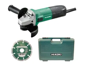 Hikoki 240V G12STX/J7 115mm Angle Grinder (Diamond Blade & Case)