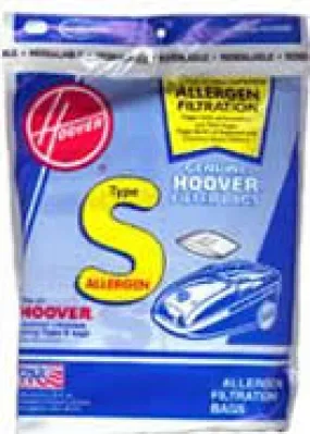 HOOVER VACUUM CLEANER - Bags type S -9 Pk